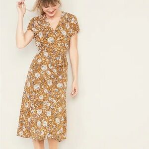 Old navy Wrap-Front Midi Dress for Women